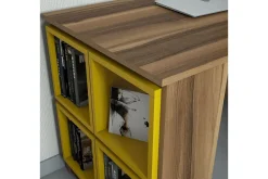 Hovdane Skrivebord 120 cm med Oppbevaring + Vegghylle +