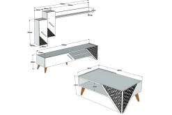 Hovdane TV-møbelsett 180 cm