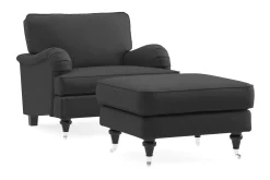 Howard Classic Lenestol med Fotskammel