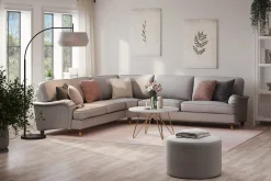 Howard Lyx 6-seters Høyrevendt L-formet Hjørnesofa i Stoff