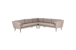Hörnsoffa Beliani Loretello Beige/grå Beige||Grey