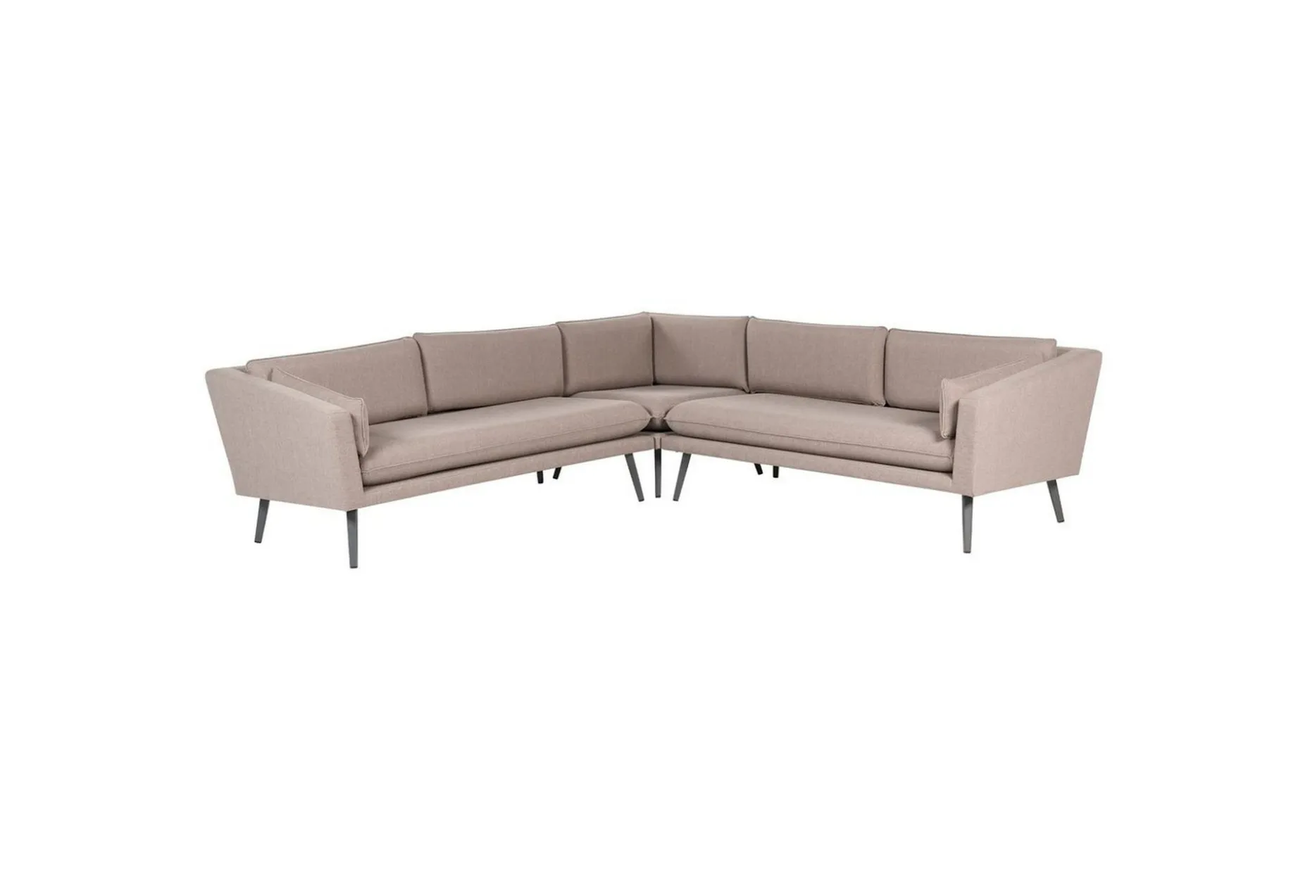 Hörnsoffa Beliani Loretello Beige/grå Beige||Grey
