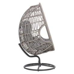 Hvilestol HOME4YOU Cassia Swivel 85x85x151 cm Grå
