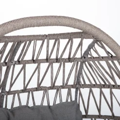 Hvilestol HOME4YOU Cassia Swivel 85x85x151 cm Grå