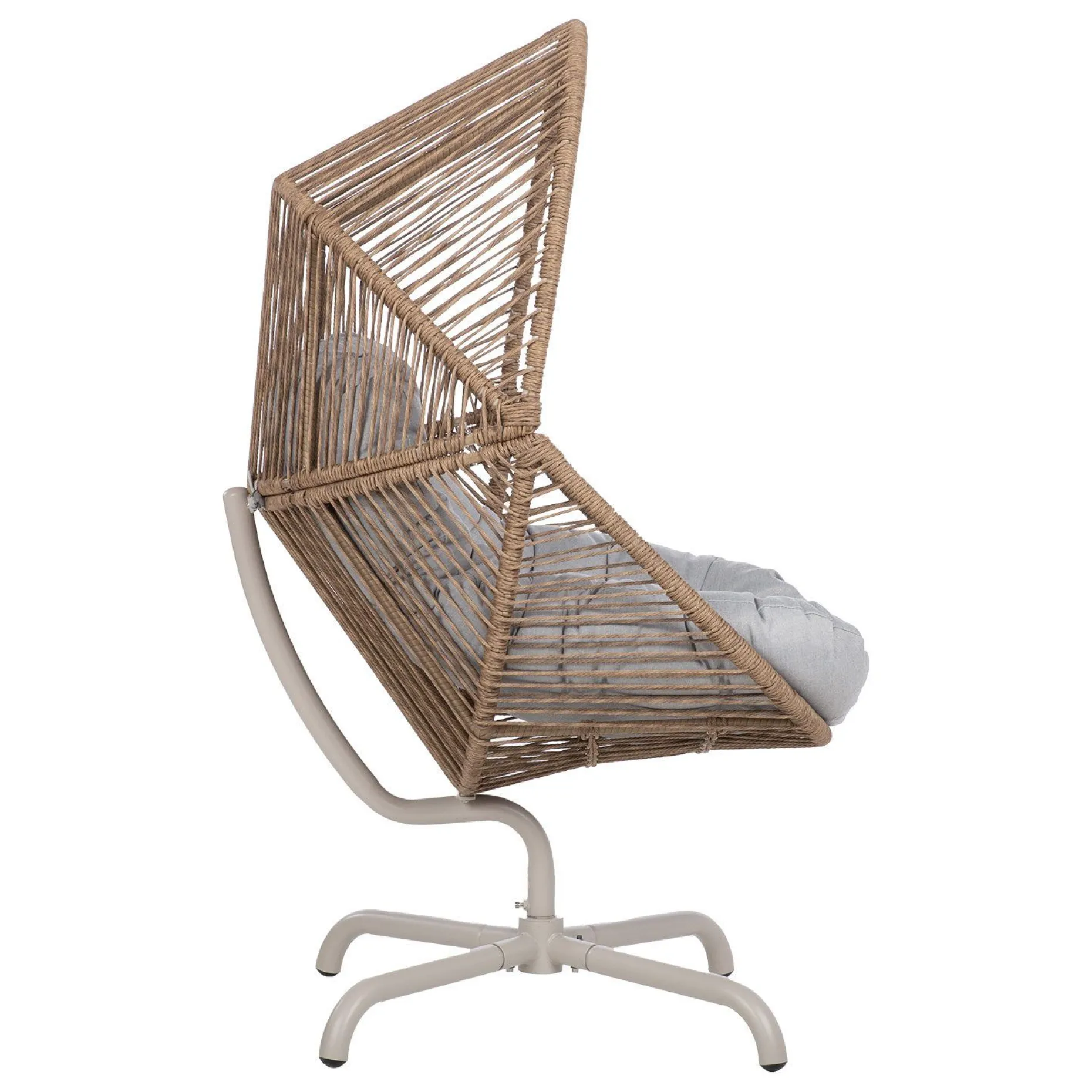 Hvilestol HOME4YOU Dorian swivel 89x95x154 cm lysebrun