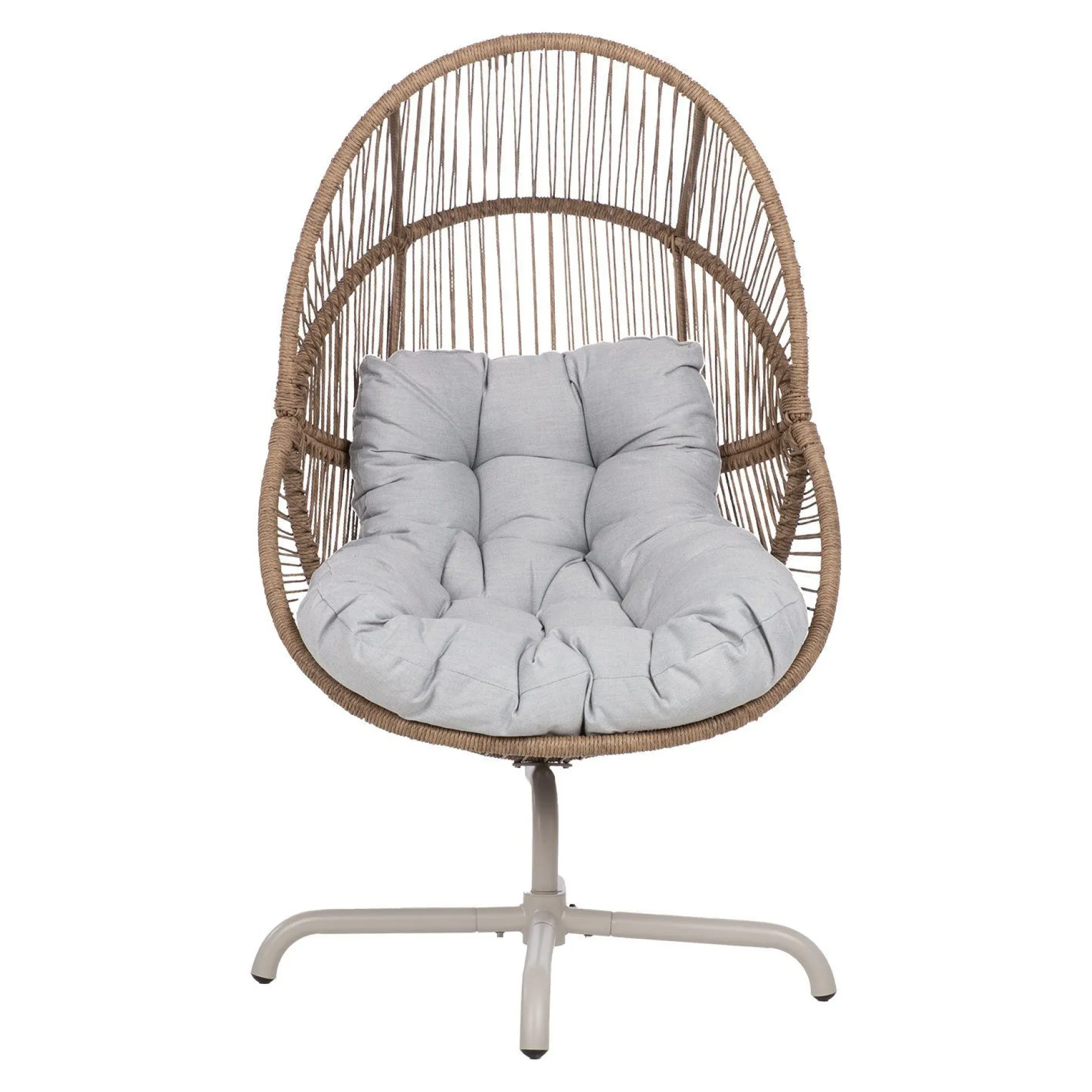 Hvilestol HOME4YOU Dorian swivel 89x95x154 cm lysebrun