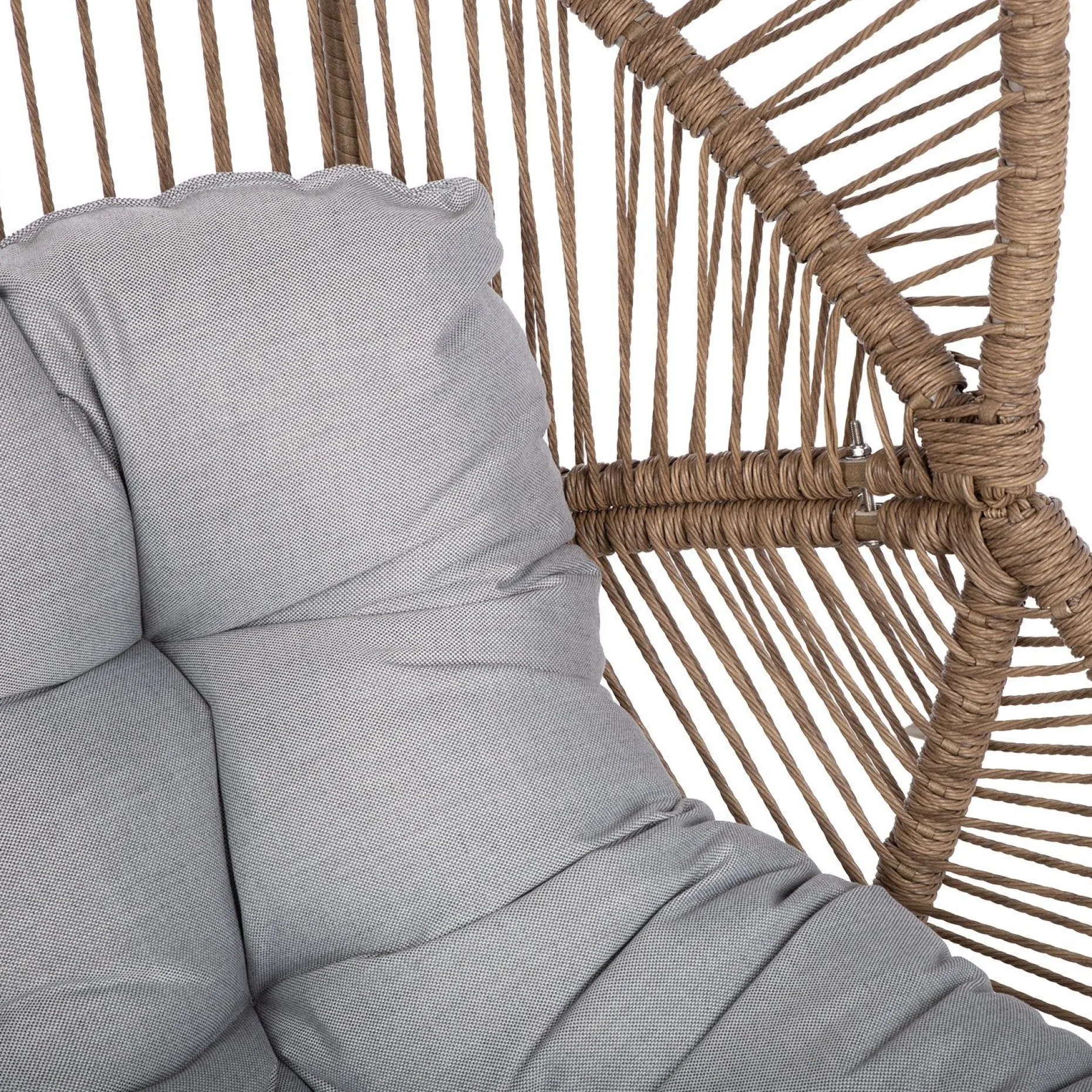 Hvilestol HOME4YOU Dorian swivel 89x95x154 cm lysebrun