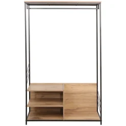 Hylle til gang HOME4YOU Dimitra 100x40x160 cm rustikk/svart