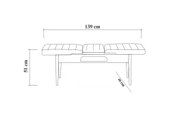 Idehult Spisegruppe 4 deler 75 cm