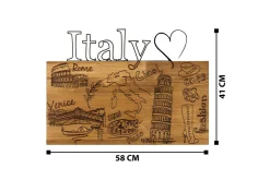 I Love You Italy Veggdekor