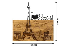 I Love You Paris Veggdekor