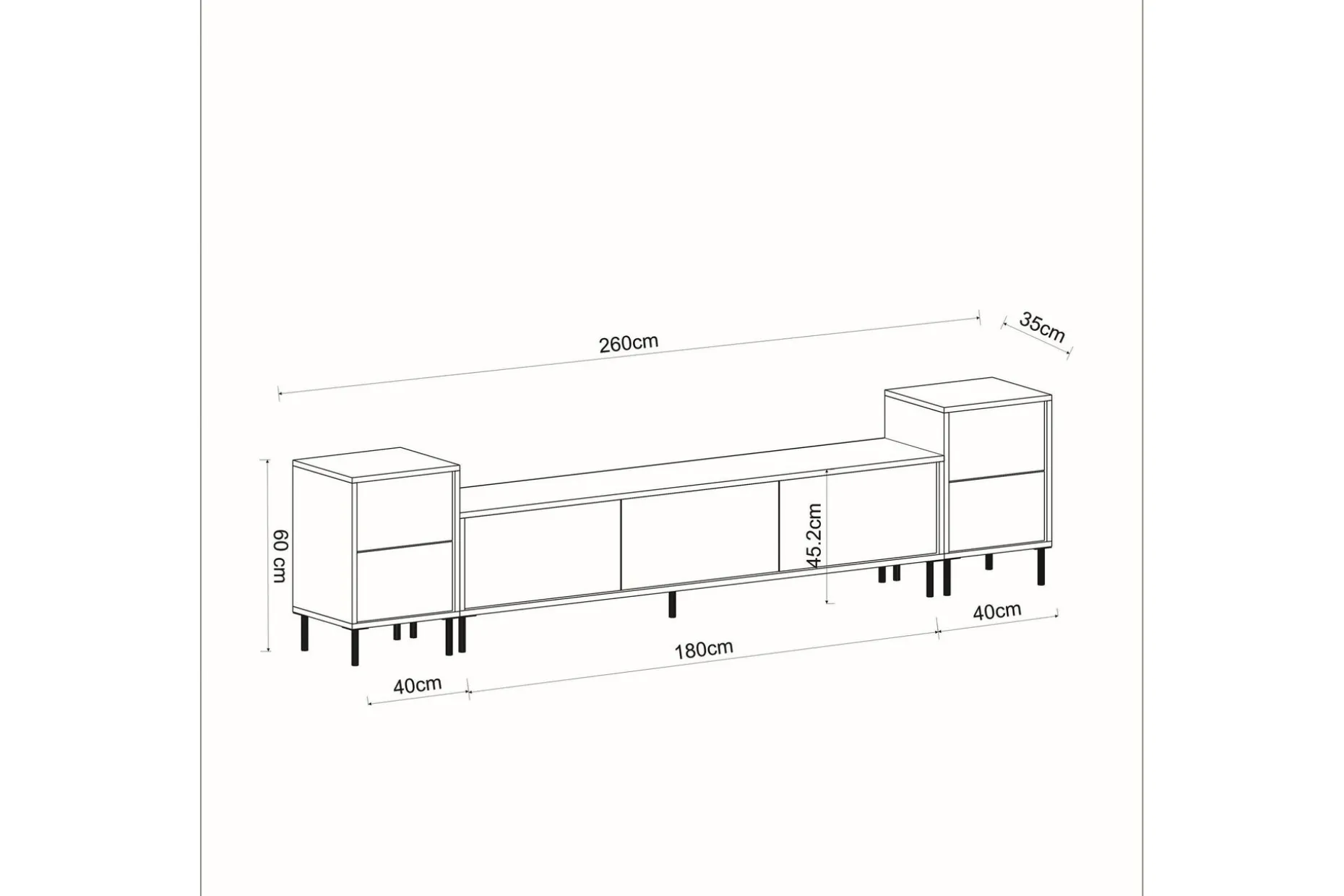 Imaj TV-benk 180 cm