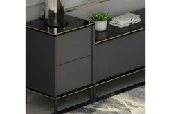 Imaj TV-møbelsett 180x35 cm Svart