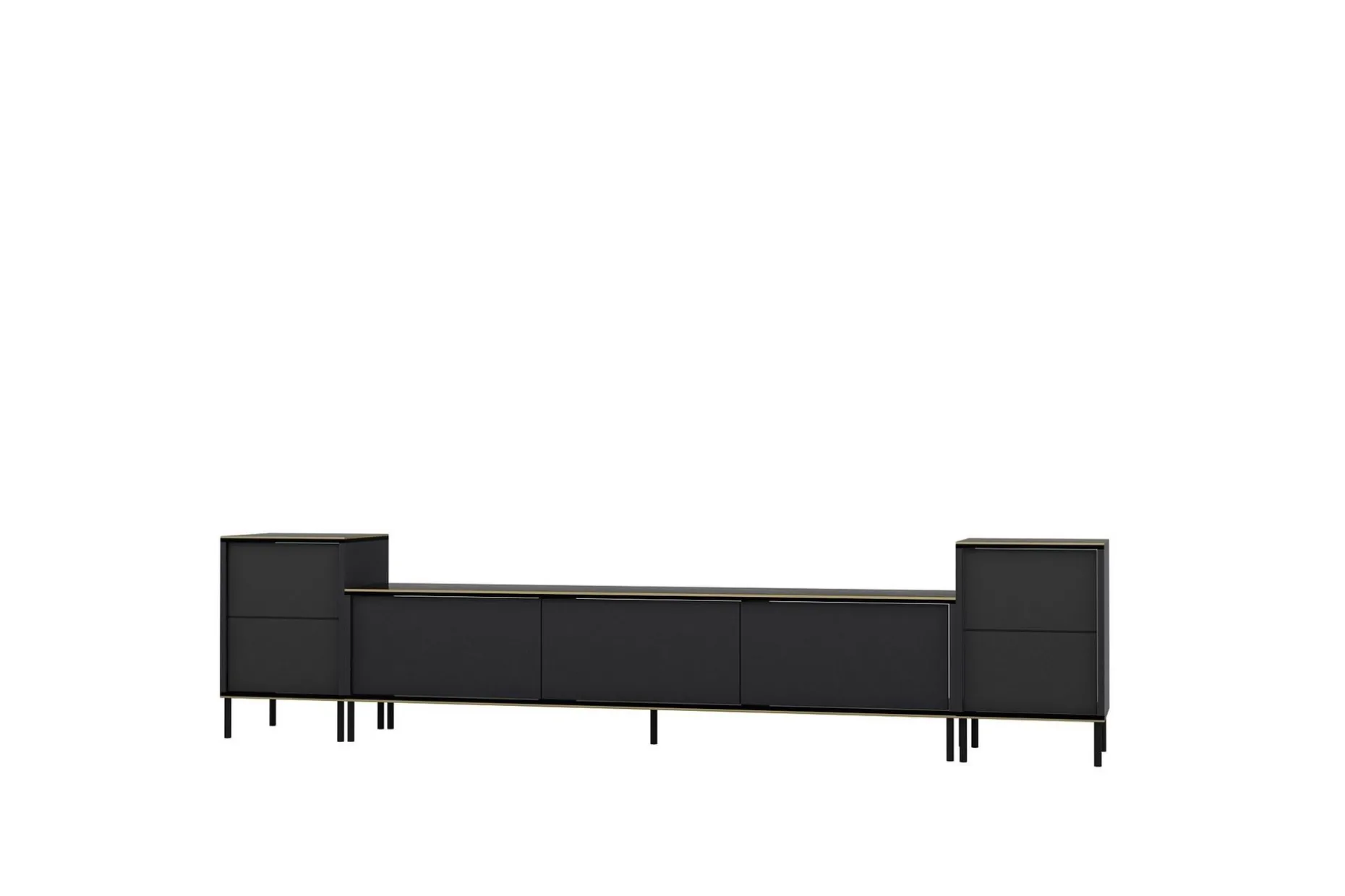 Imaj TV-møbelsett 180x35 cm Svart