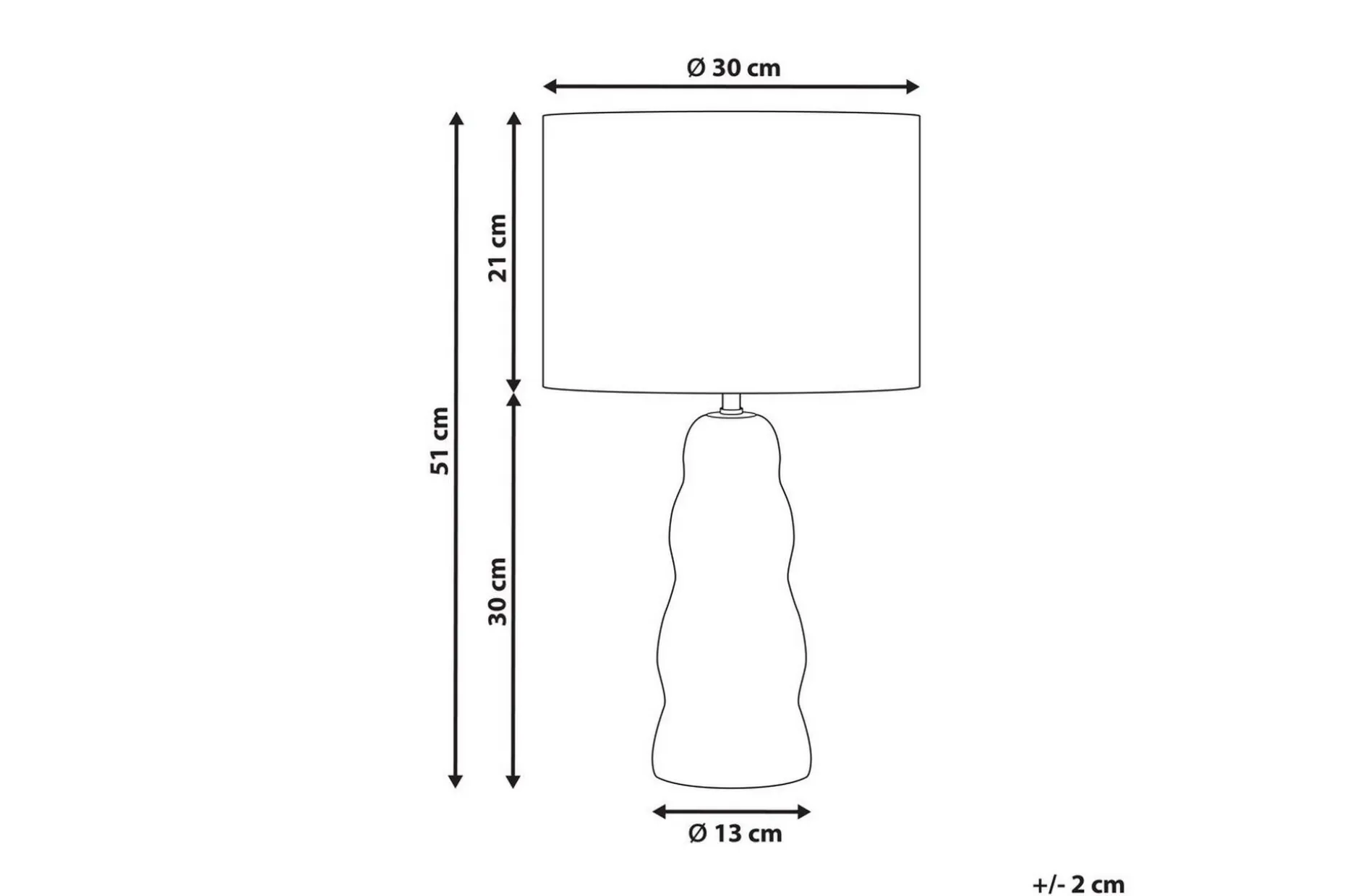 Incantata Bordlampe 51 cm E27