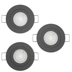 Innfelt lampe Barranco 90 mm 4000K Set om 3