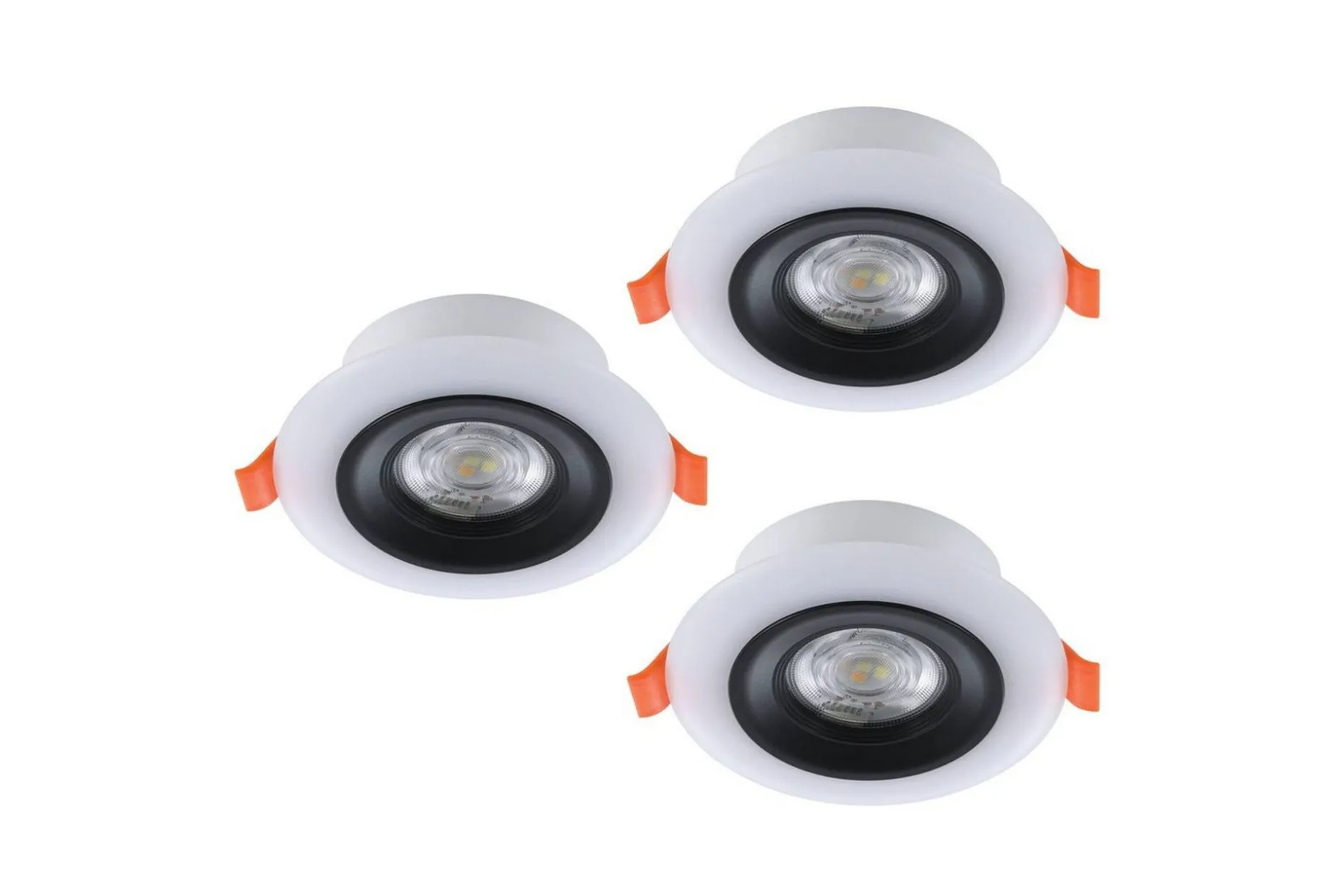Innfelt Lampe Eglo Calonge RGB 3 stk Svart, Hvit