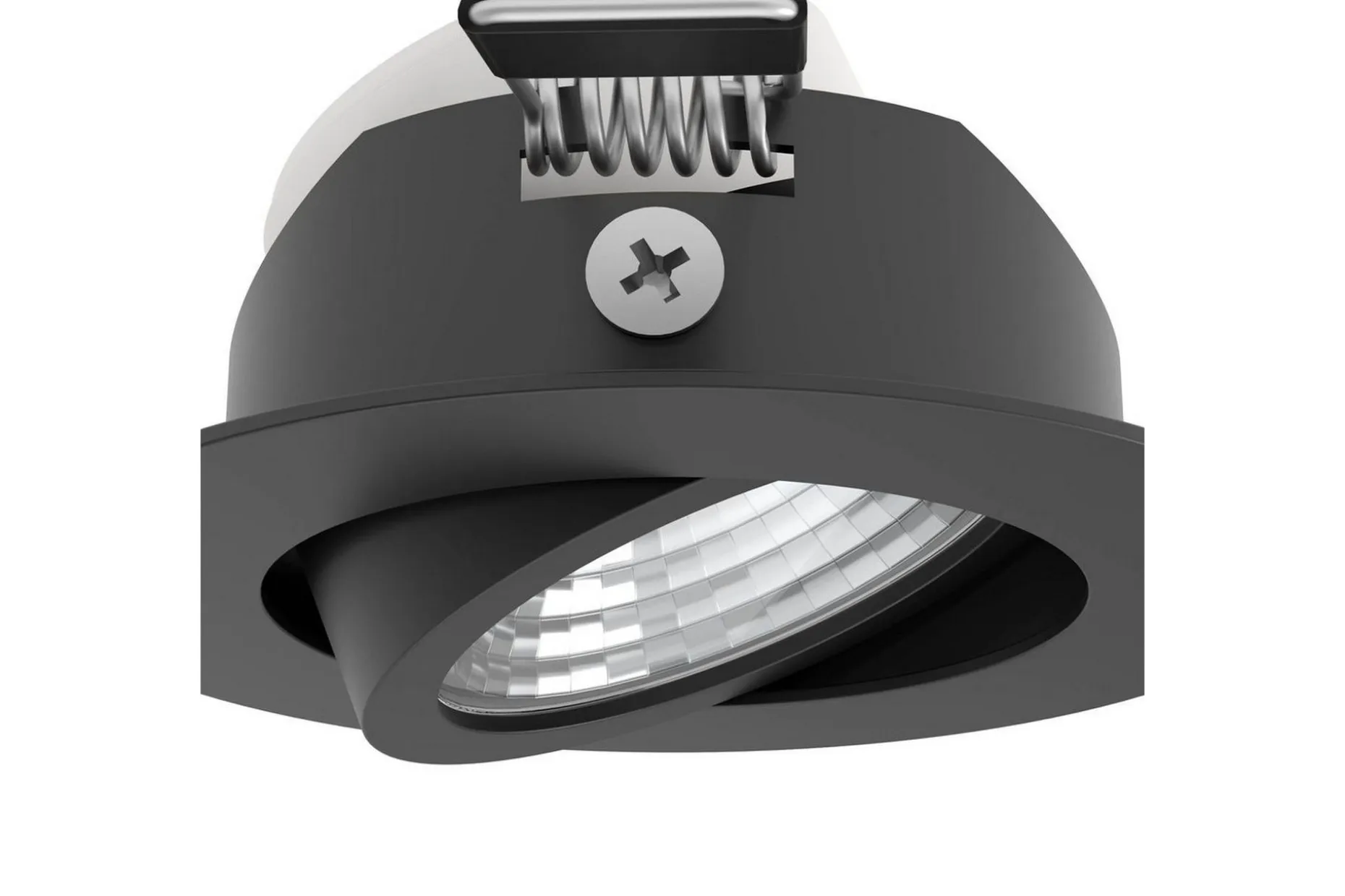 Innfelt Lampe Eglo Saliceto 3 stk Ø88 mm 2700K Svart