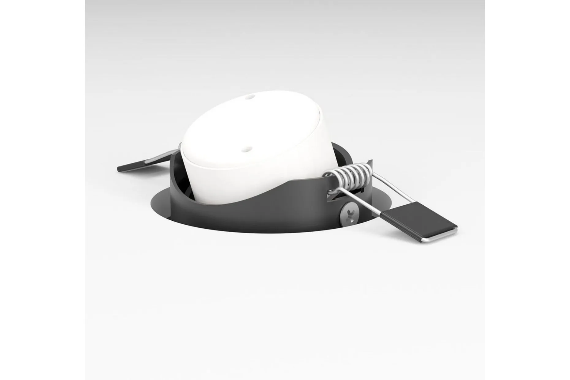 Innfelt Lampe Eglo Saliceto 3 stk Ø88 mm 2700K Svart