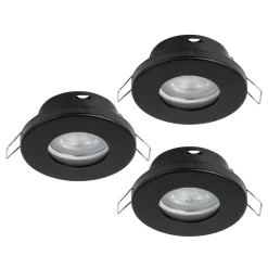 Innfelt lampe Favazzina 85 mm sett med 3