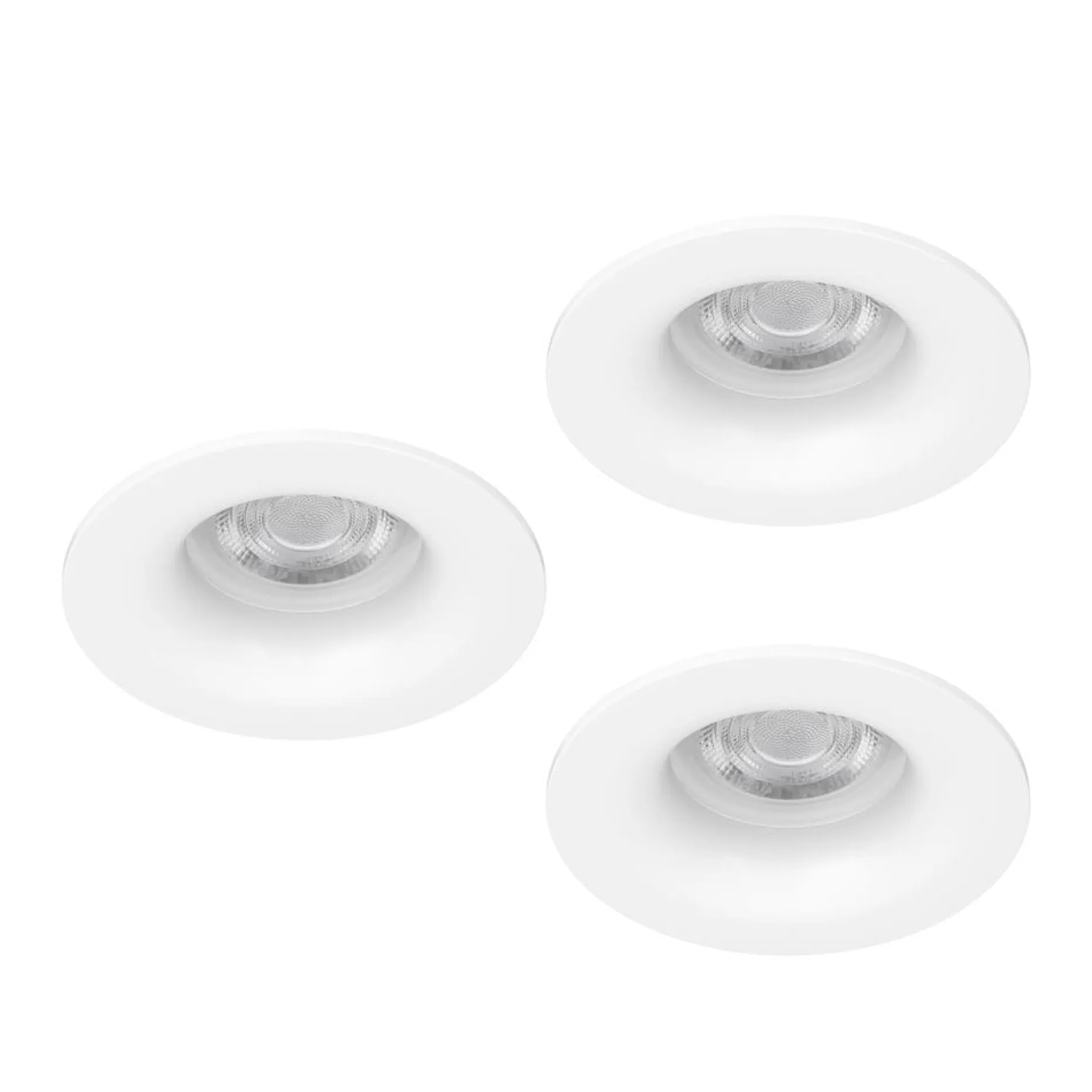 Innfelt lampe Salabate 88 mm Sett med 3