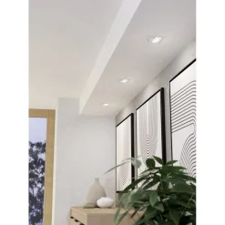 Innfelt lampe Saliceto Hvit 4000K