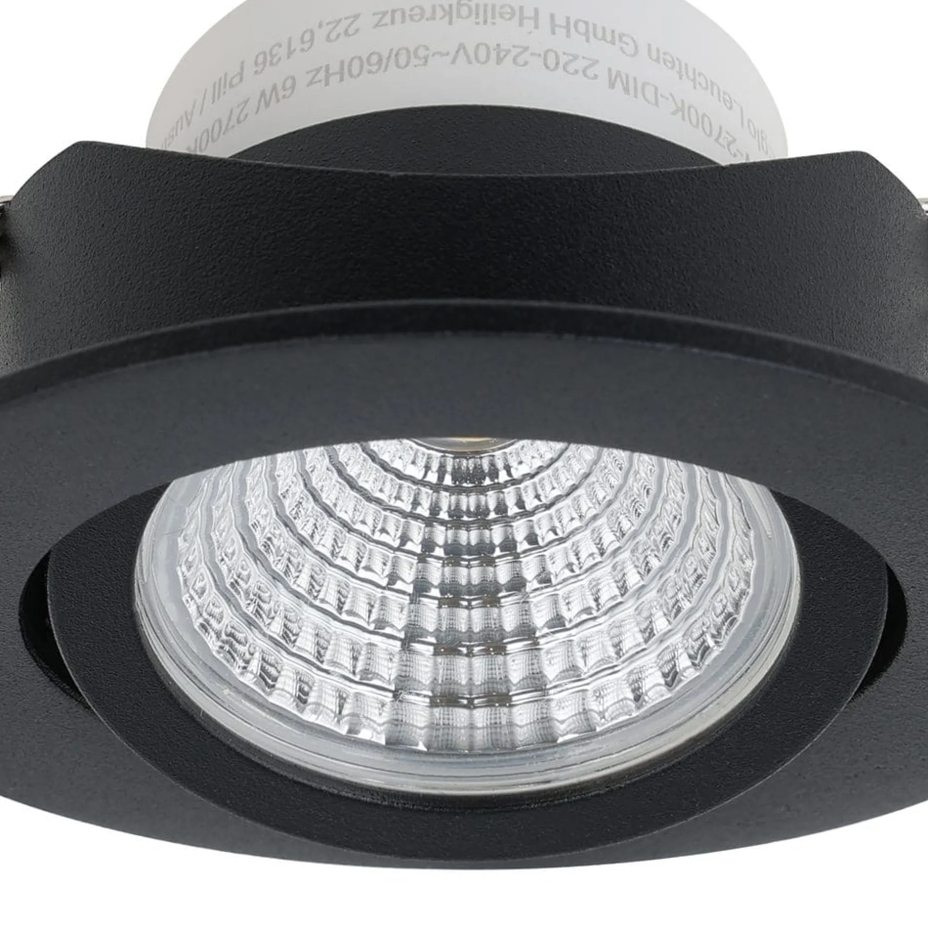 Innfelt lampe Saliceto Ø88 mm 2700K