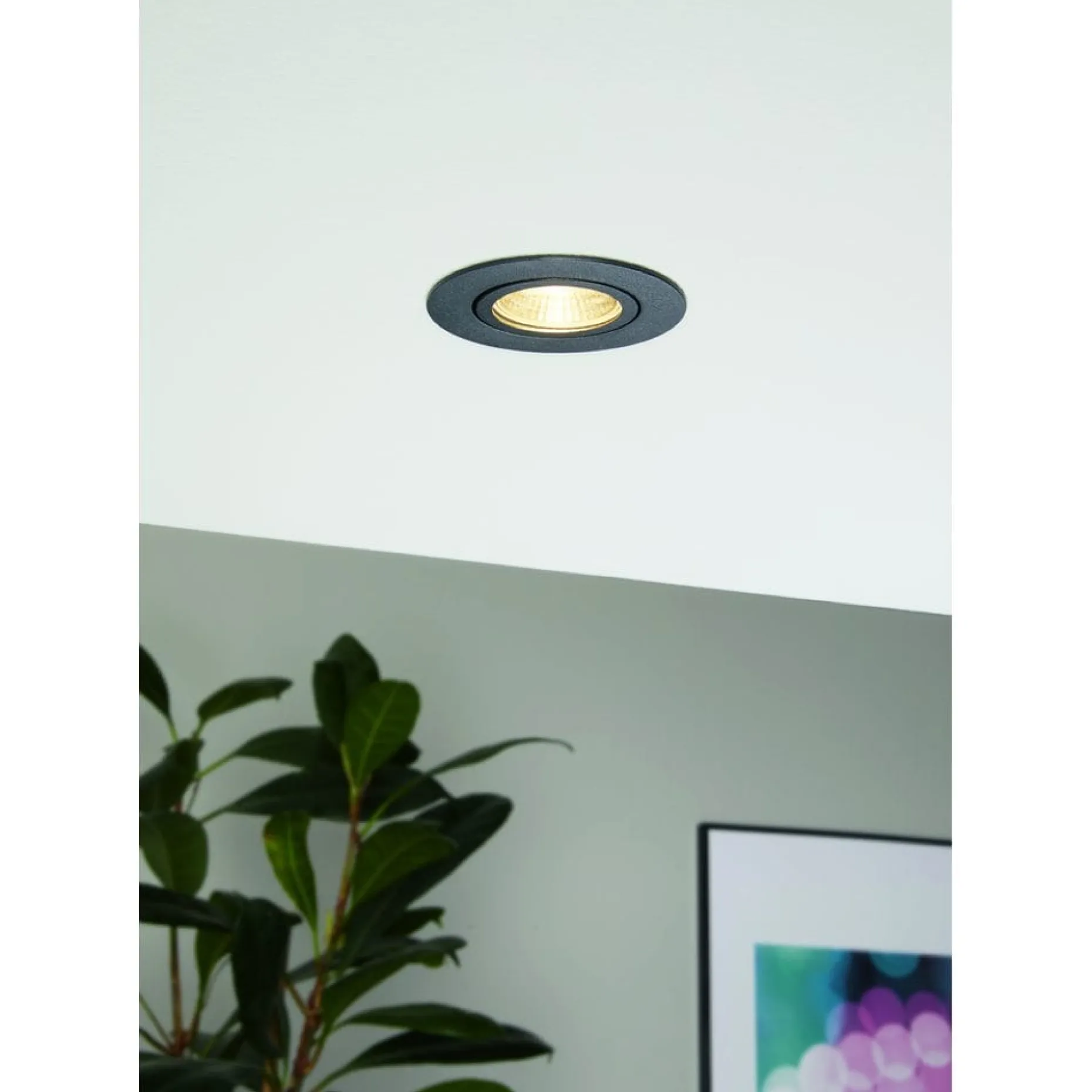 Innfelt lampe Saliceto Ø88 mm 2700K