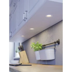Innfelt lampe Saliceto 88 mm 2700K Sett med 3