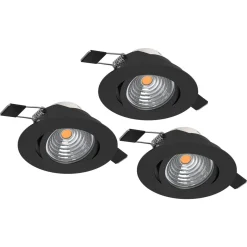 Innfelt lampe Saliceto 88 mm 4000K Sett med 3