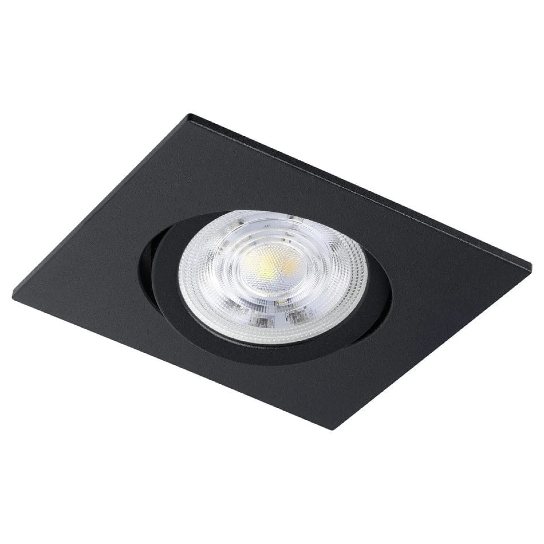 Innfelt lampe Saliceto Mobil Svart 4000K