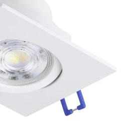 Innfelt lampe Saliceto 88x88 mm 2700K Sett av 3