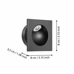 Innfelt lampe Zarate