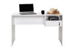 Irbene Skrivebord 120 cm med Oppbevaring Hyller + Låsbar Sku