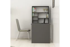 Irbene Veggskrivebord 59 cm med Oppbevaring Hylle