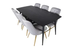 Irunea Forlengningsbar Spisegruppe 180cm inkl 6 Valera Lyx S