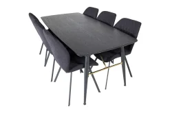 Irunea Forlengningsbar Spisegruppe 180 cm inkl. 6 Sumoas Sto