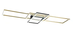 Irvine LED-Taklampe Mattmessing/Mattsvart