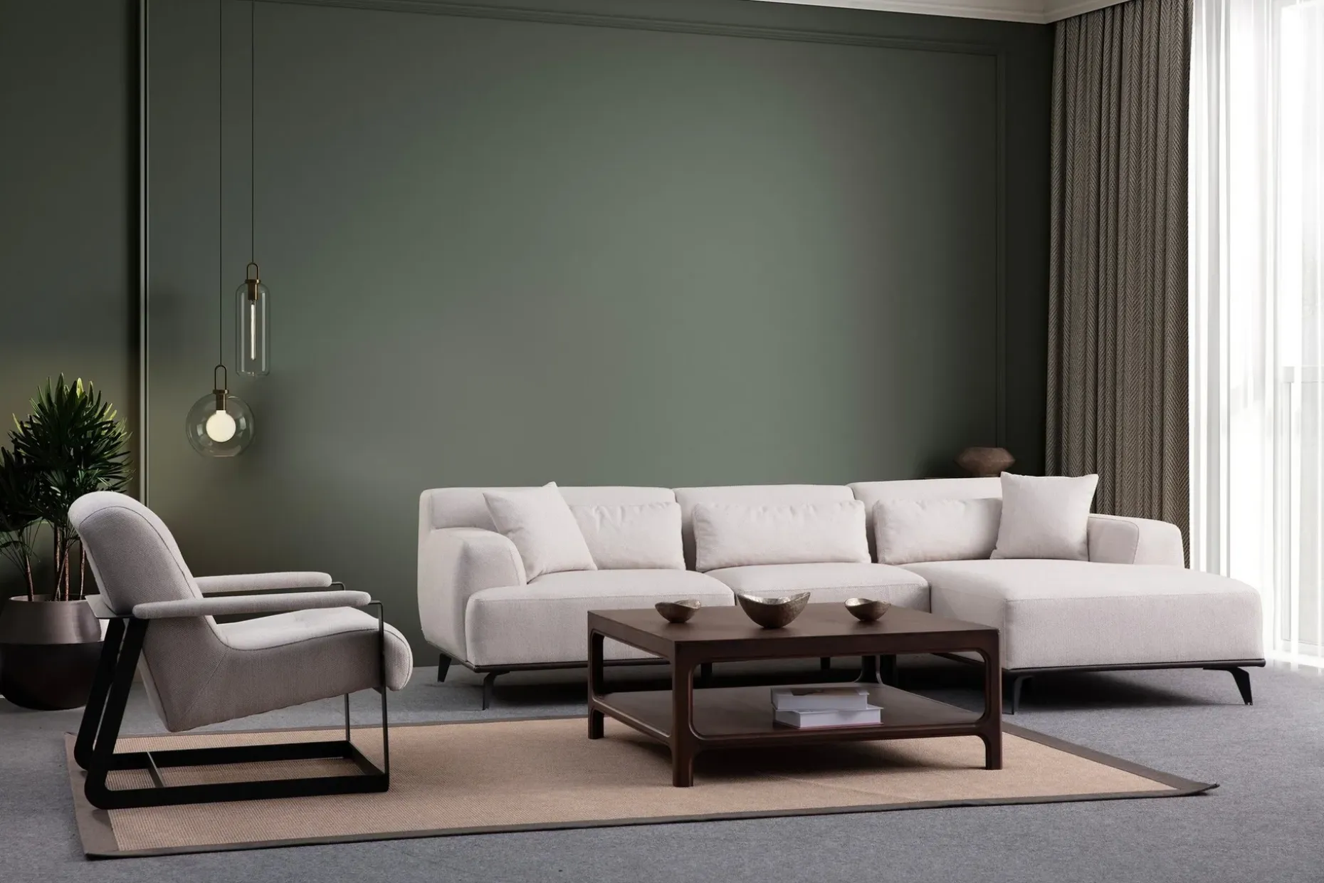 Jaguar 4-seters Sofa med Divan