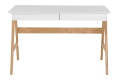 Jahnyia Skrivebord 120 cm med Oppbevaring 2 Skuffer