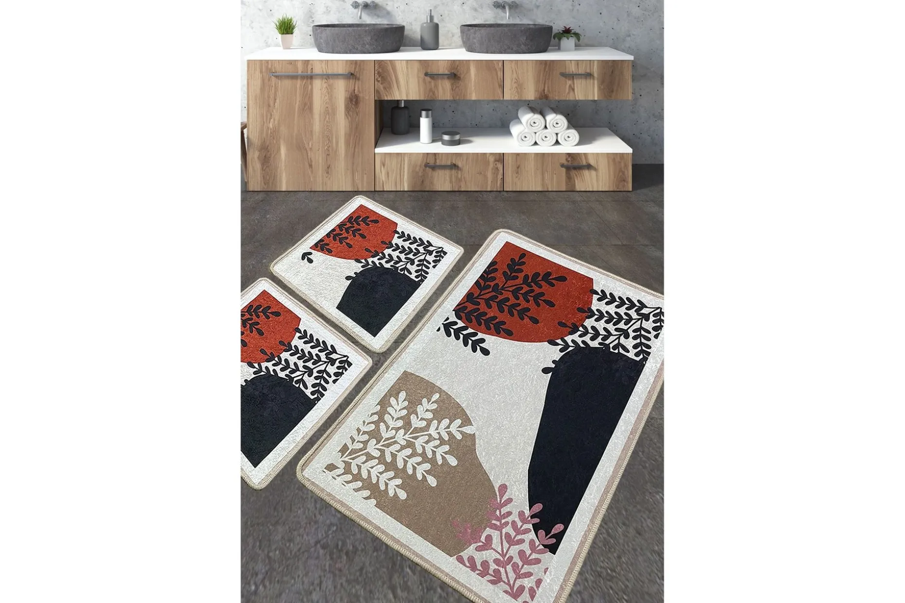 Jangir Baderomsmatte 60x100 cm Rektangulær