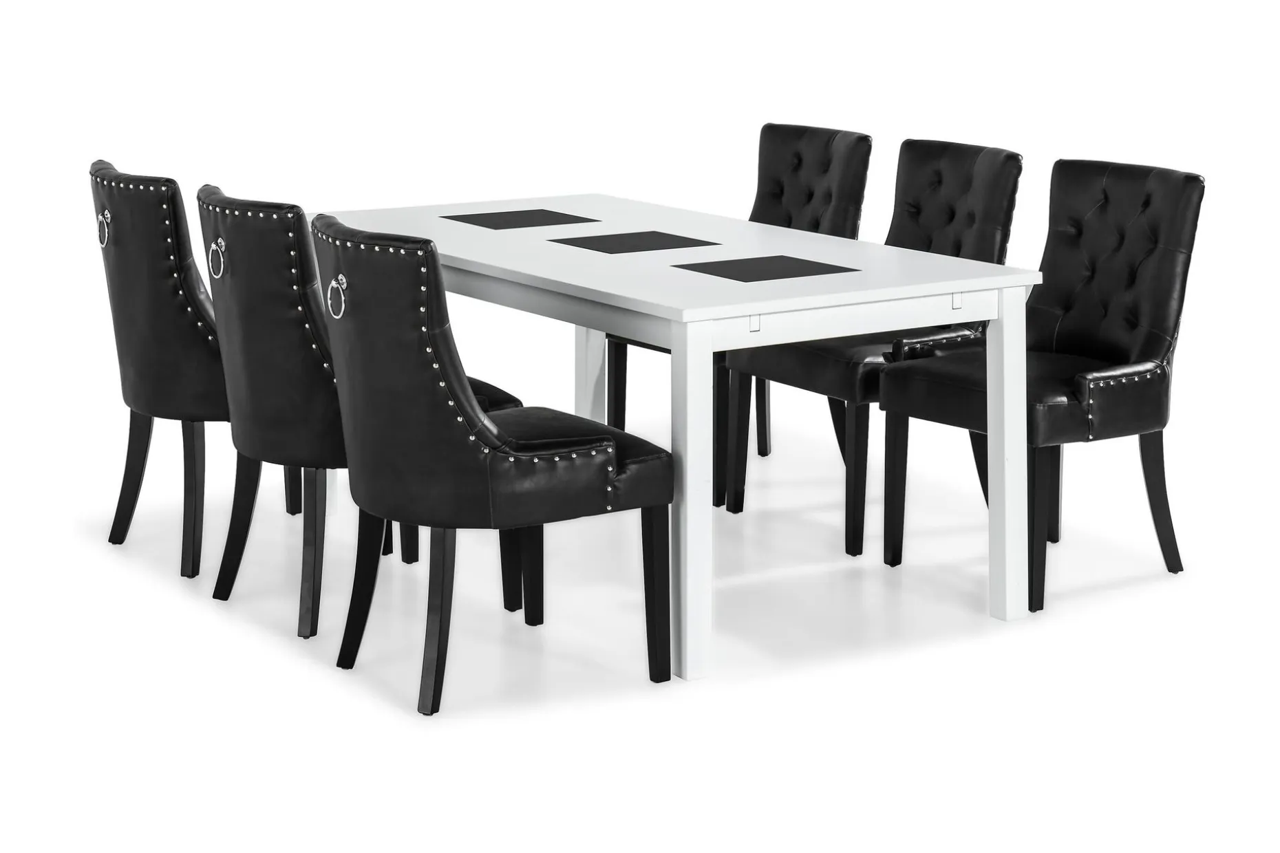 Jasmin Spisegruppe med 6 Tuva Lenestol