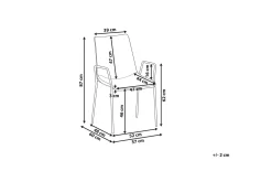 Jeffsy Dining Spisestol 2- pk