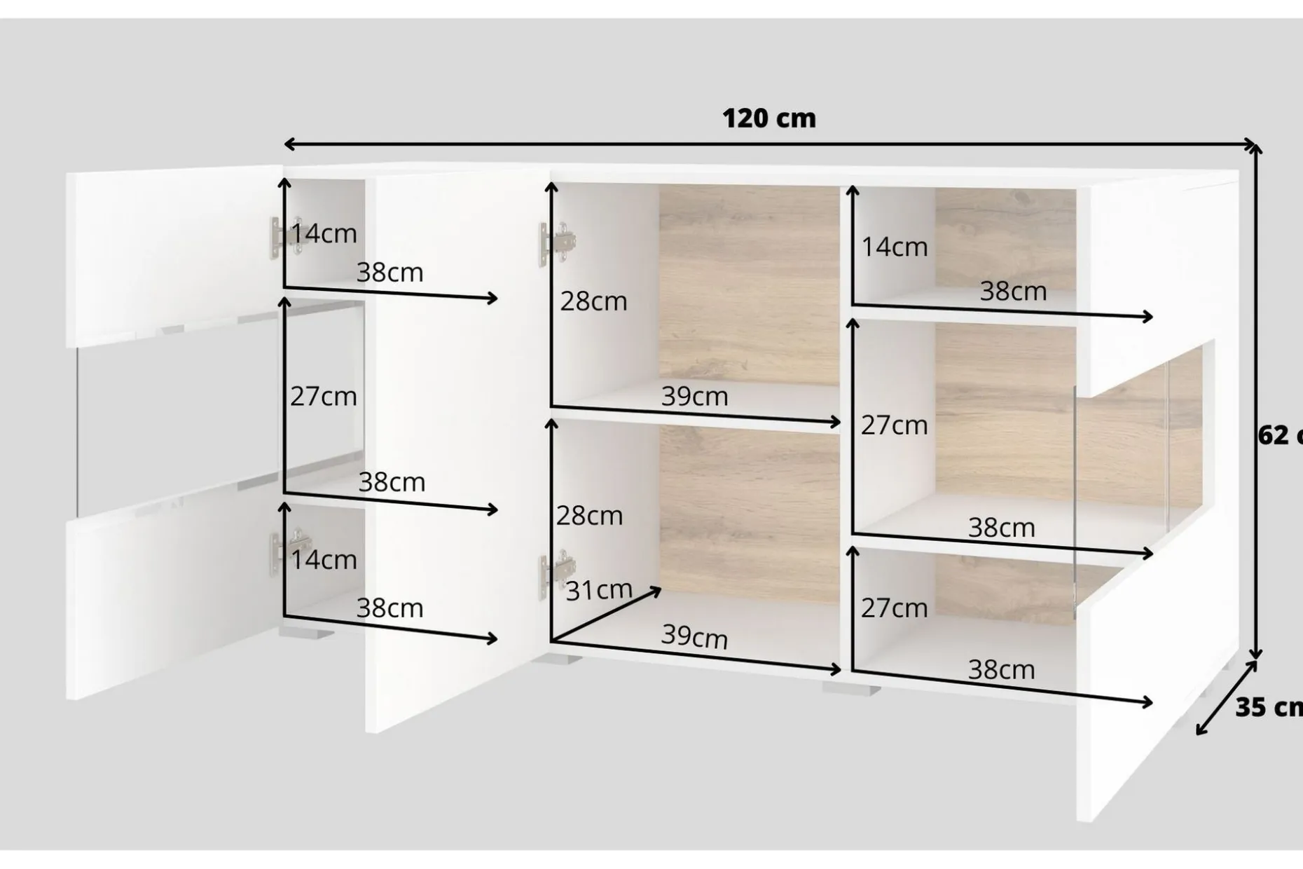 Jestine Oppbevaringskiste 120 cm