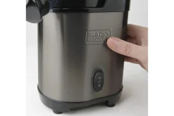 Juicepresse Black+Decker Slow Juicer BXJE200E Børstet Rustfritt Stål