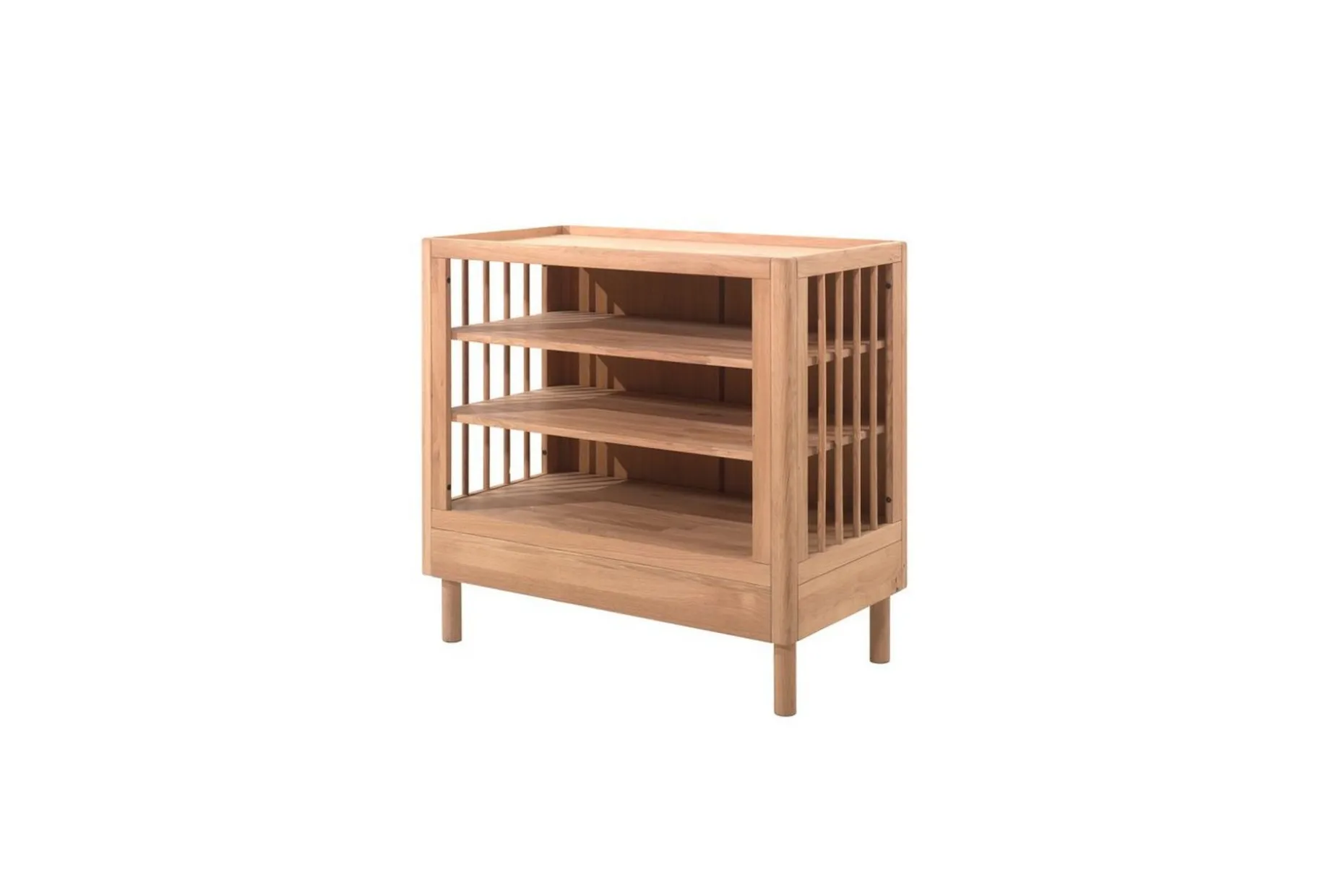 Juniorseng med stelleenhet og garderobe Forrest Eik