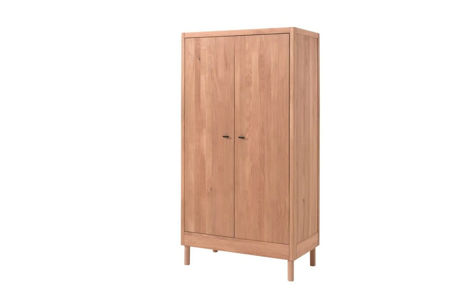 Juniorseng med stelleenhet og garderobe Forrest Eik