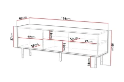 Juniskär TV-benk 154 cm