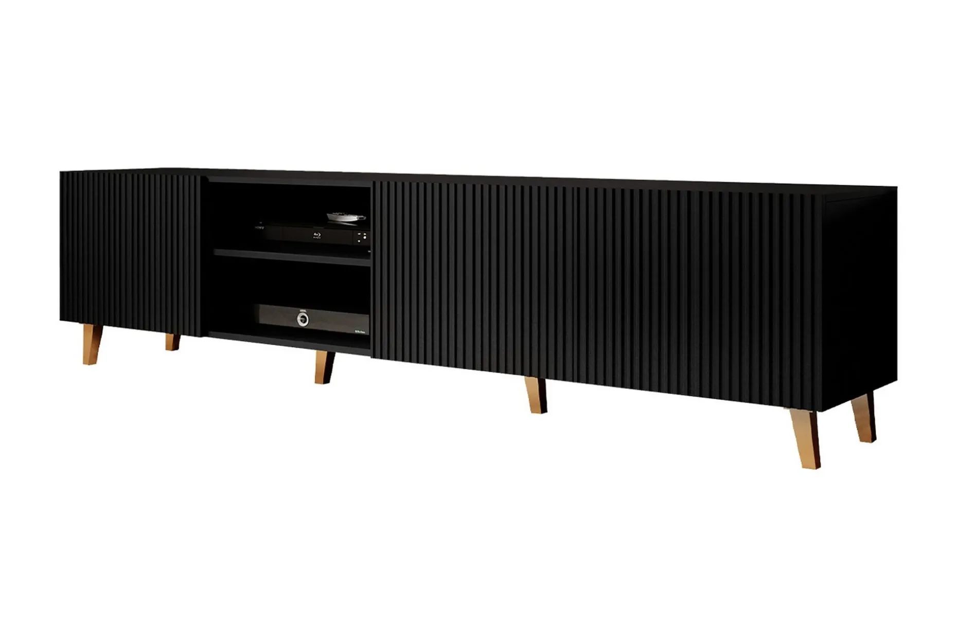 Juniskär TV-benk med Oppbevaring + Hyller 40x52x200 cm