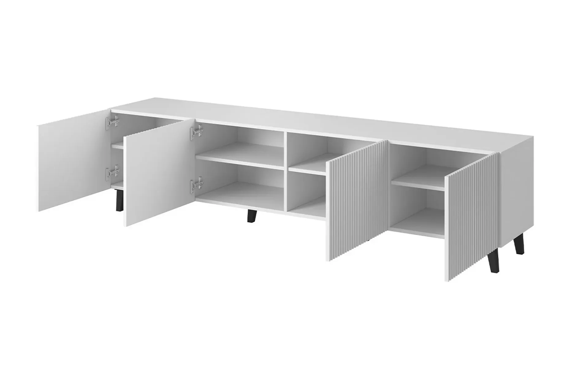Juniskär TV-benk med Oppbevaring + Hyller 40x52x200 cm
